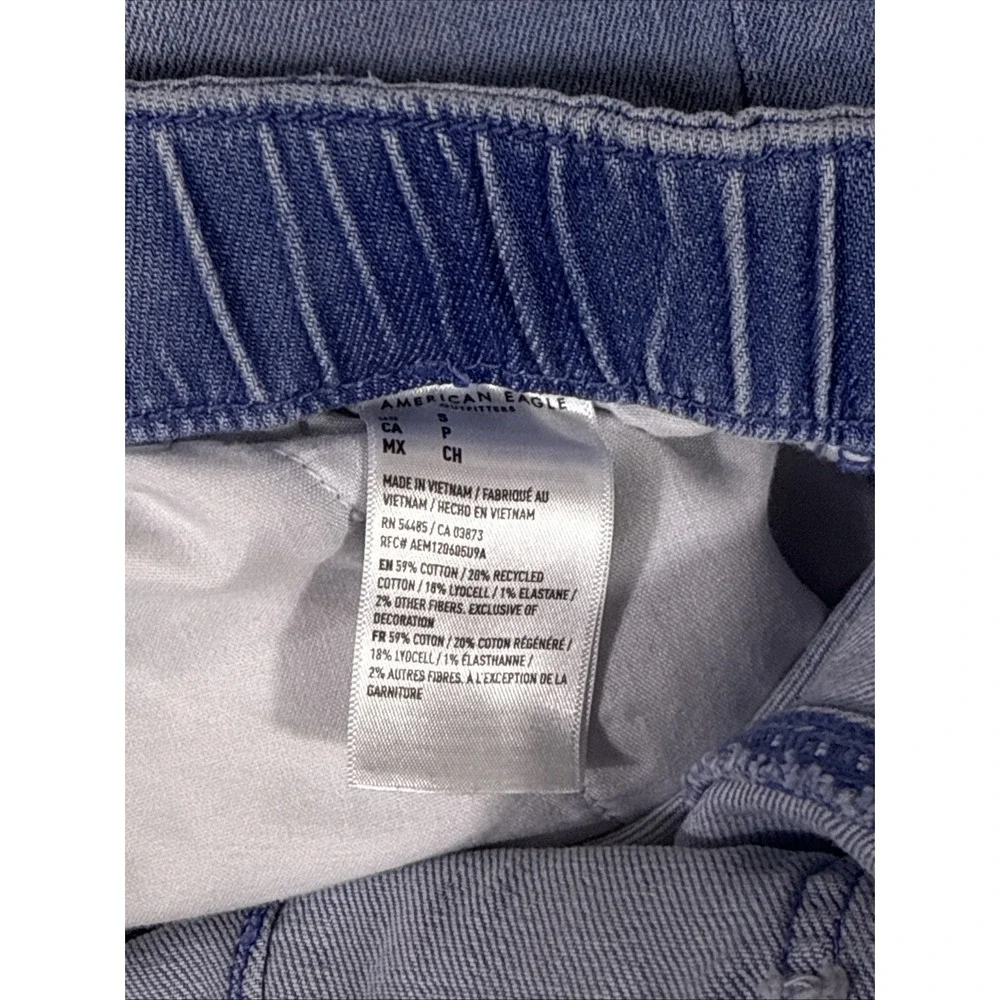 American Eagle‎ Jeans Womens Size Small Wide Leg Drawstring Hippie Boho Stretch